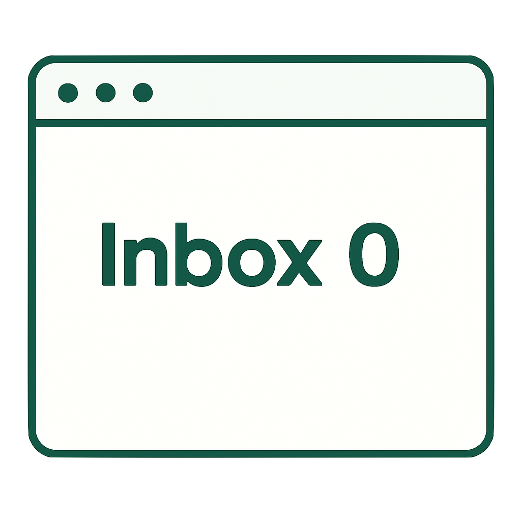 0 email à la fin de la journée.